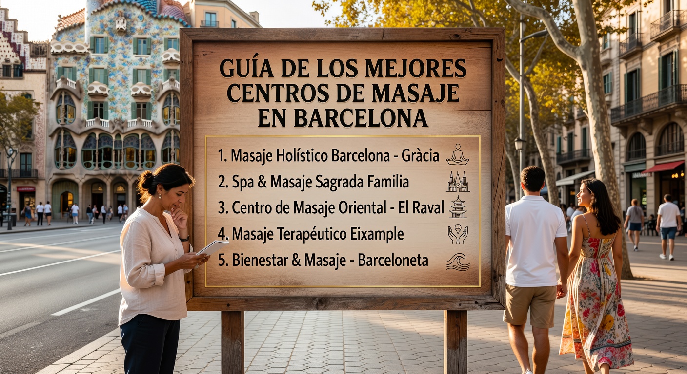 Guía con los mejores centros de masaje de Barcelona